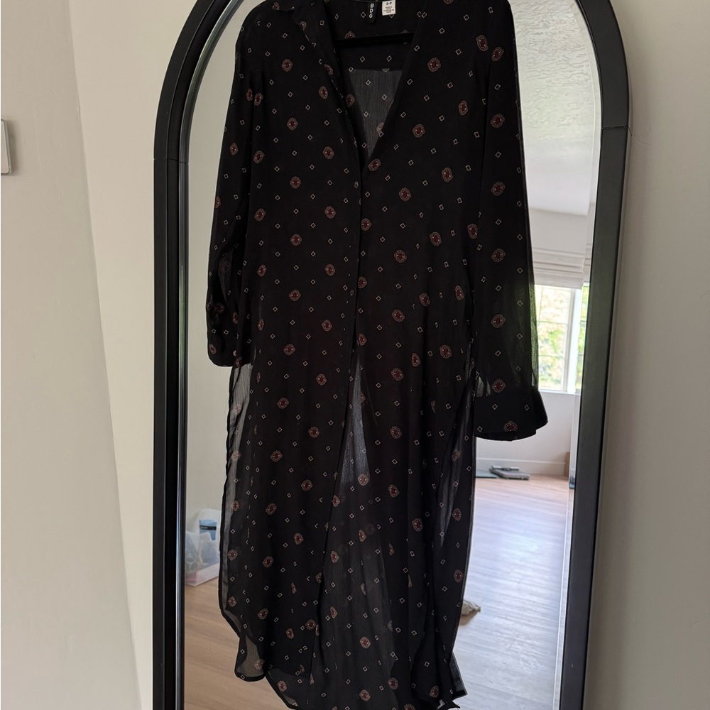 BDG long sleeve sheer blouse